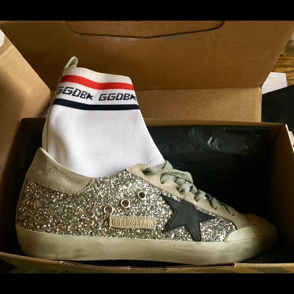 new Golden Goose Superstar sneakers in box w/ bag